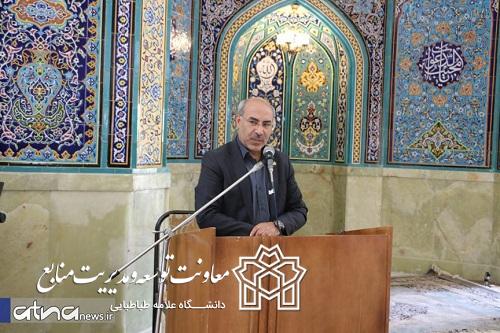 جلسه معاون توسعه و مدیریت منابع دانشگاه با کارکنان حجمی و شرکتی دانشگاه