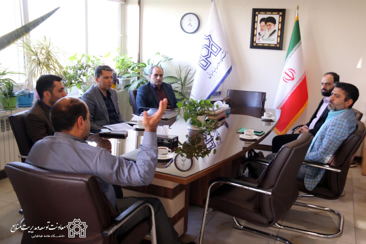 جلسه معاونین و مدیران دانشگاه با رئیس دفتر شهردار تهران