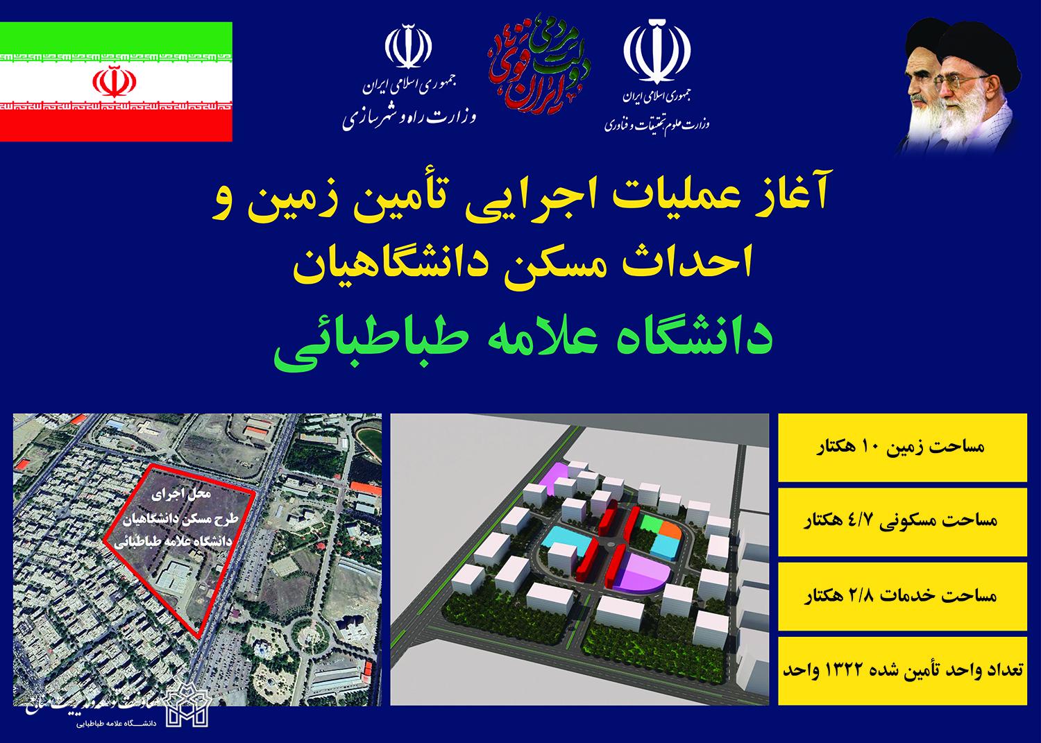 تأمین زمین پروژه مسکن کارکنان دانشگاه علامه طباطبائی - بهمن ۱۴۰۲